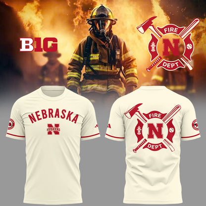 Nebraska Baseball x Firefighter Appreciation Night T-Shirt