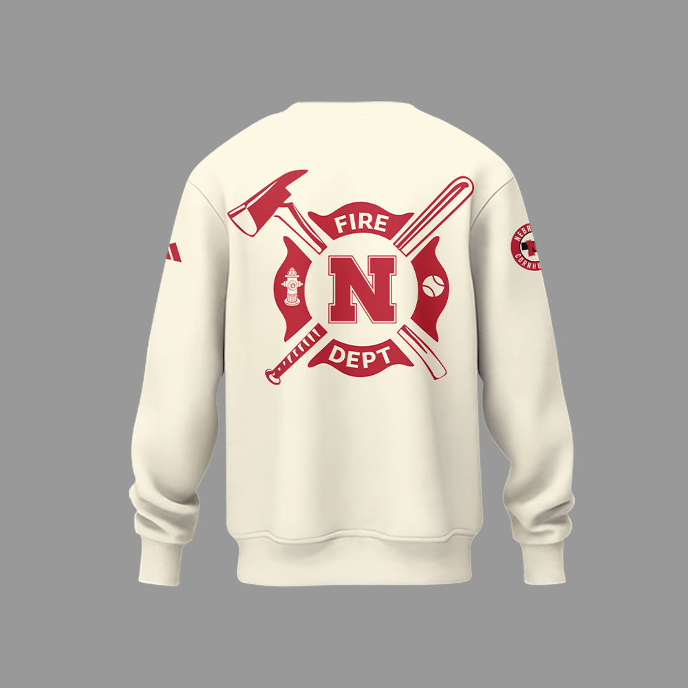 Nebraska Baseball x Firefighter Appreciation Sweatshirt
