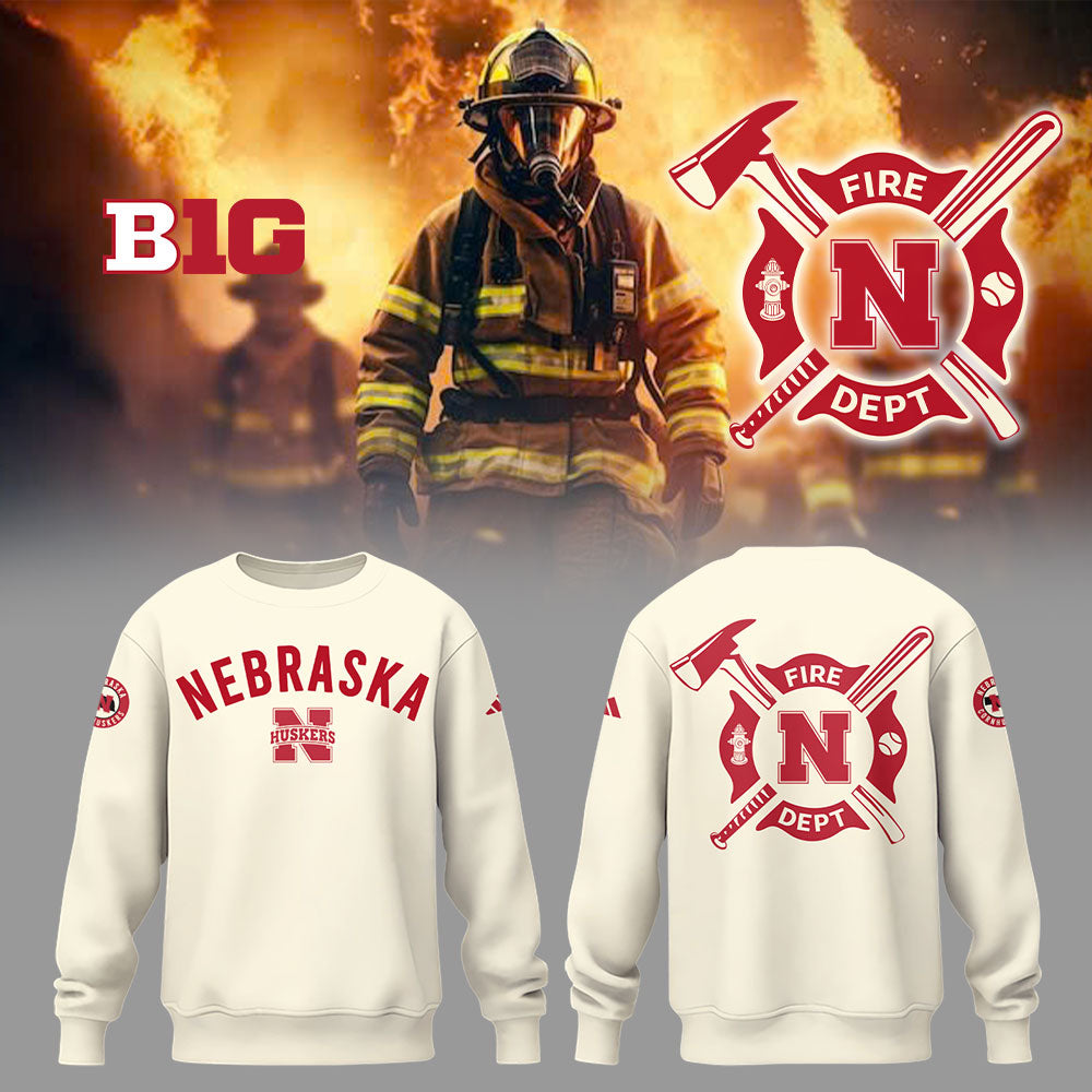 Nebraska Baseball x Firefighter Appreciation Sweatshirt