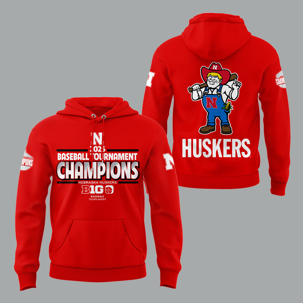 Nebraska Baseball x B1G Tourney Championship Hoodie