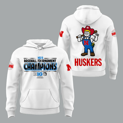 Nebraska Baseball x B1G Tourney Championship Hoodie
