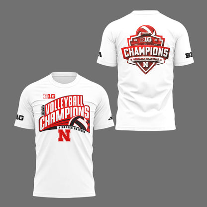 Limited Edition HuskerVB 2025 Champions Tshirt