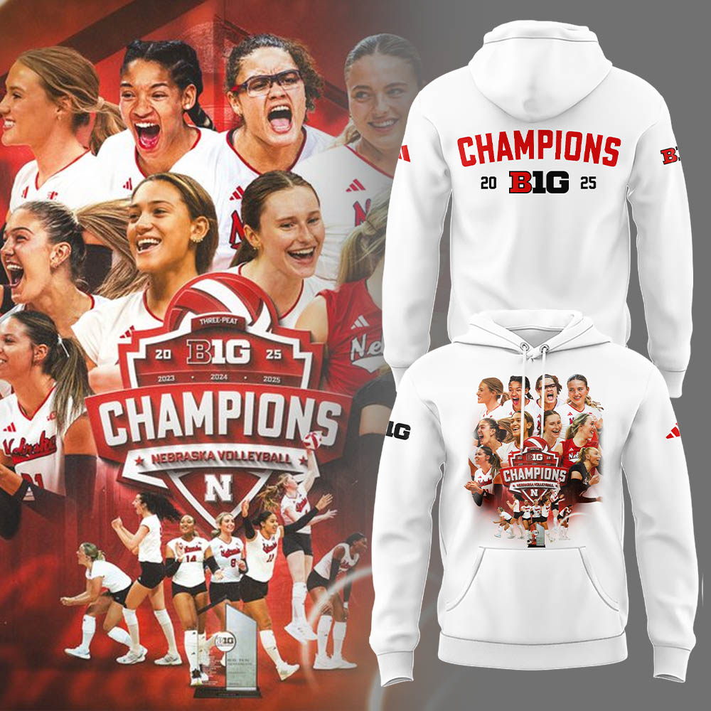 Limited Edition HuskerVB 2025 Champions Hoodie