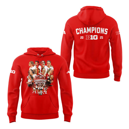 Limited Edition HuskerVB 2025 Champions Hoodie