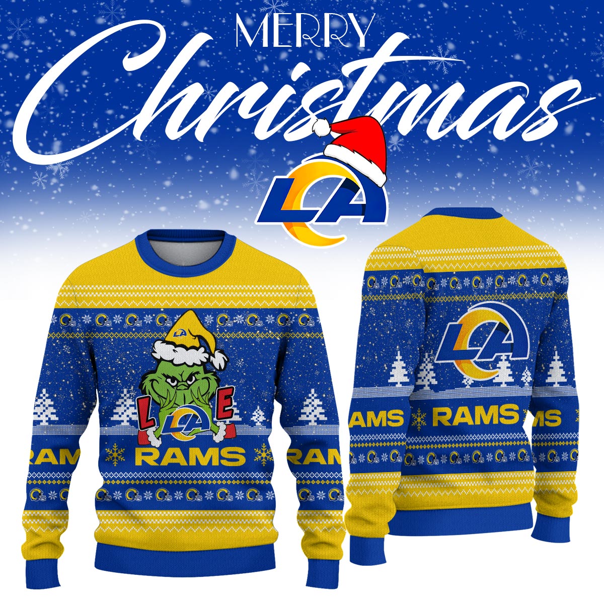 _Los Angeles Rams Limited Ugly Christmas Sweaters