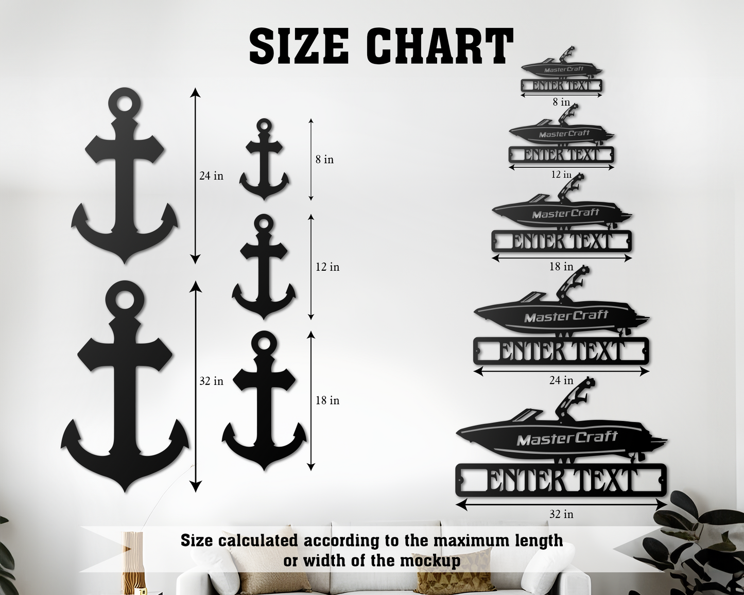 Personalized Boat Metal Wall Art, Custom Metal Name Sign, Beach House Boat Decor, Black Metal Wall Decor, Metal Sign Boat Captain Gift