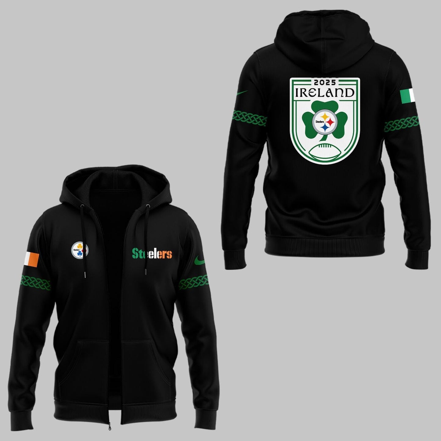 Ireland 2025 Limited Edition Dublin Game ZIPHoodie-ND09292502