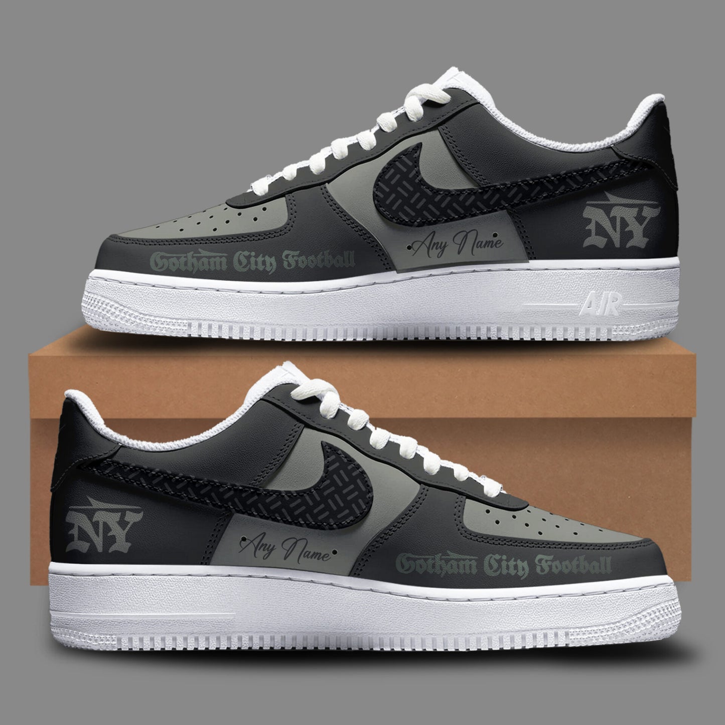 Limited Edition Gotham City Football Uniform 2025 AF1 Shoes Custom Name