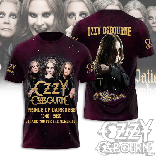 Ozzy Osbourne 3D T-Shirt - Thank You For The Memories