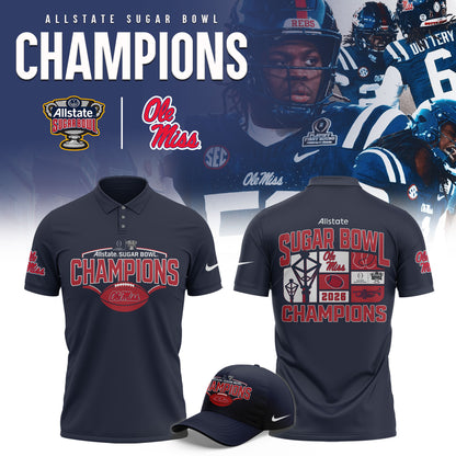 Ole Miss Rebels 2026 AllState Sugar Bowl Champions Limited Polo Shirt