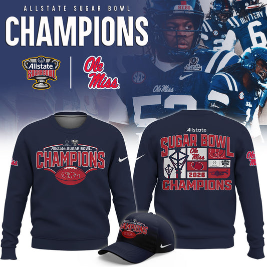 Ole Miss Rebels 2026 AllState Sugar Bowl Champions Limited Sweatshirt