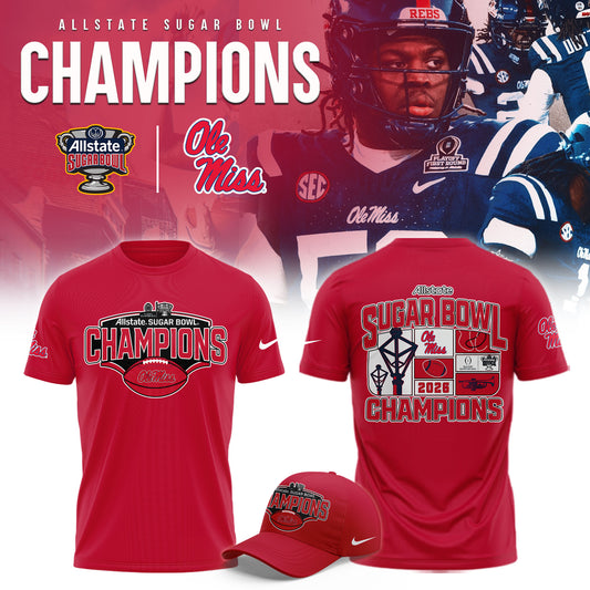 Ole Miss Rebels 2026 AllState Sugar Bowl Champions Limited Shirt