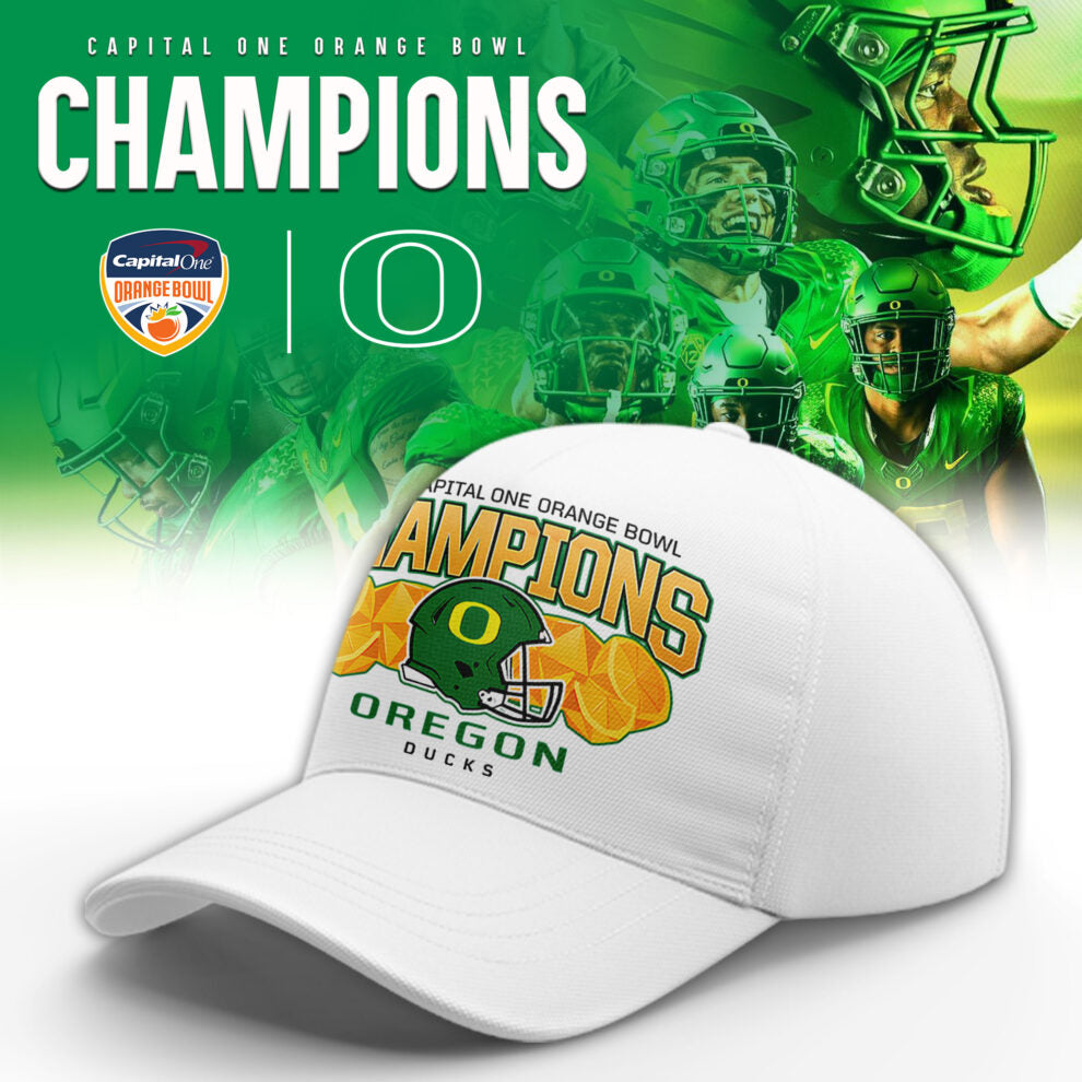 Oregon Ducks 2026 Orange Bowl Champions Limited Hoodie v2