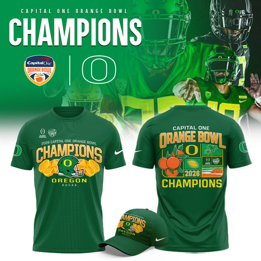 Oregon Ducks 2026 Orange Bowl Champions Limited Shirt