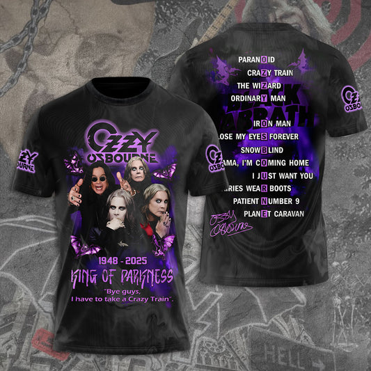 Ozzy Osbourne 3D T-Shirt - Thank You For The Memories