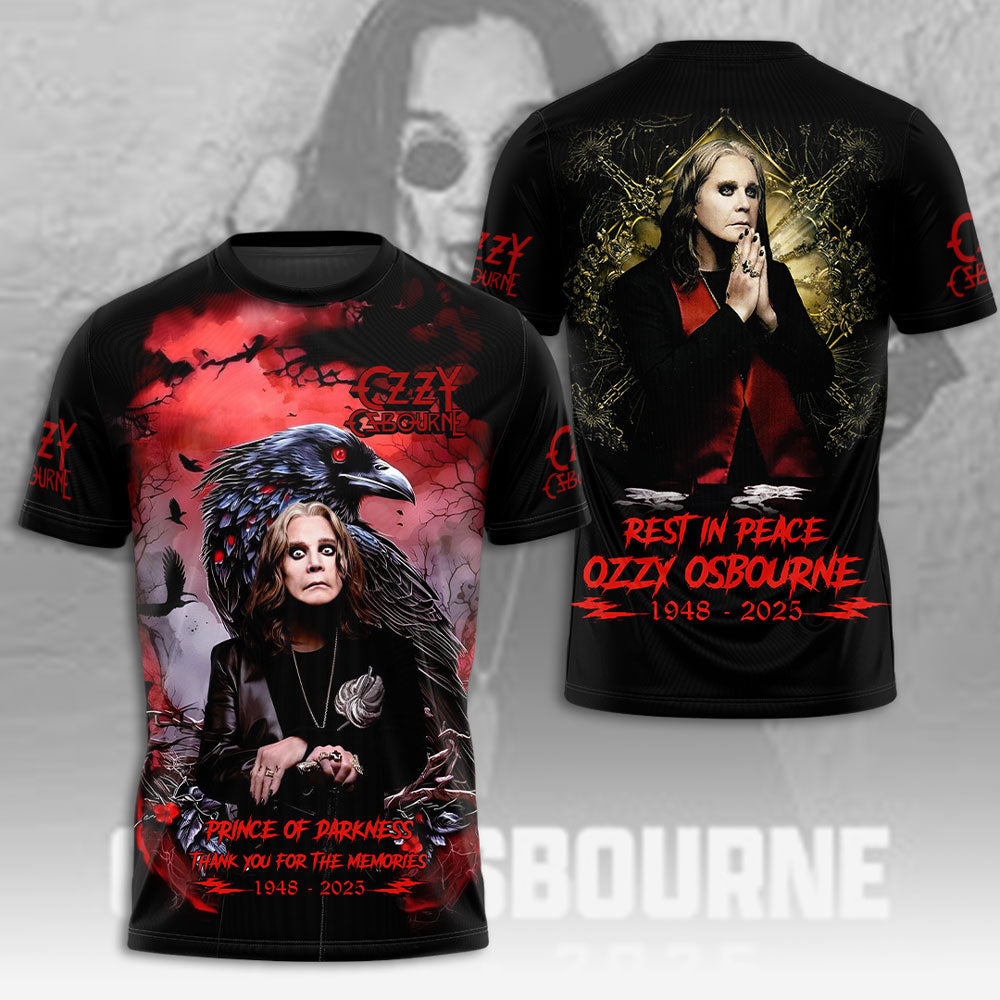 Ozzy Osbourne 3D T-Shirt - Thank You For The Memories
