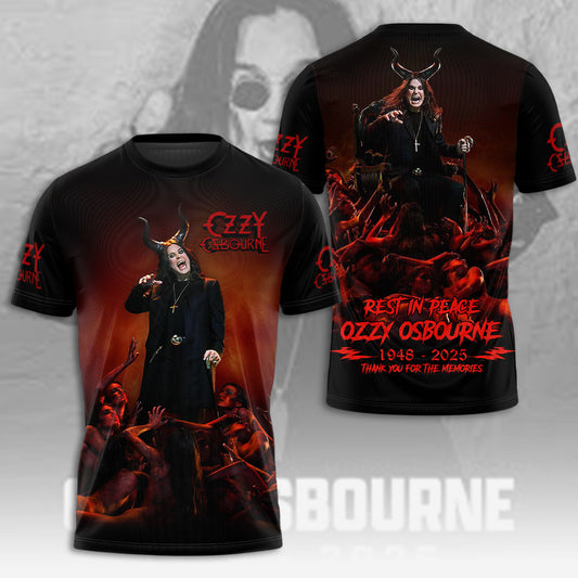 Ozzy Osbourne 3D T-Shirt - Thank You For The Memories