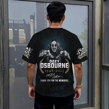 Ozzy Osbourne 3D T-Shirt - Thank You For The Memories