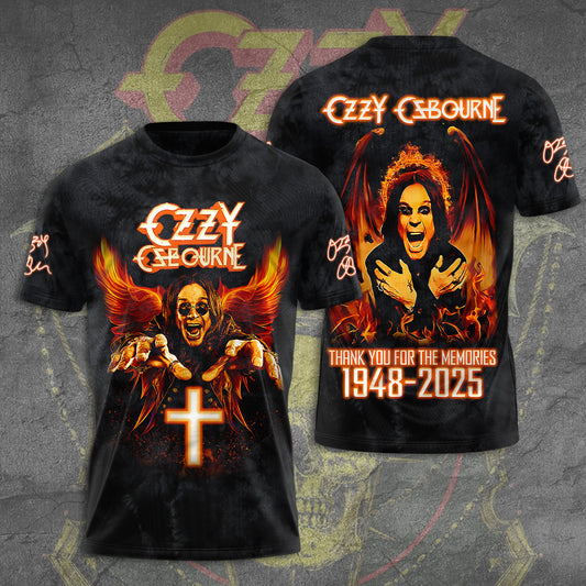 Ozzy Osbourne 3D T-Shirt - Thank You For The Memories