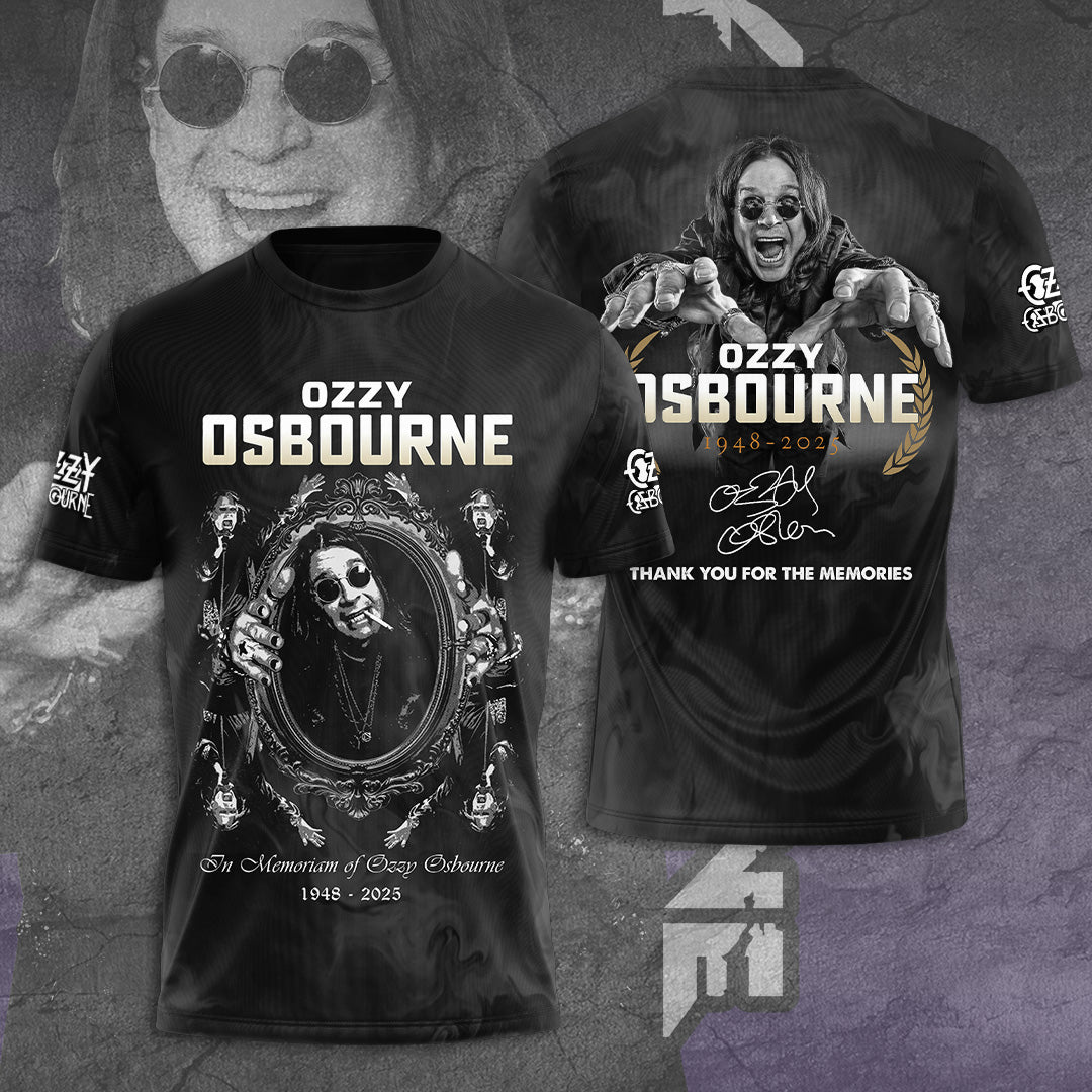 Ozzy Osbourne 3D T-Shirt - Thank You For The Memories