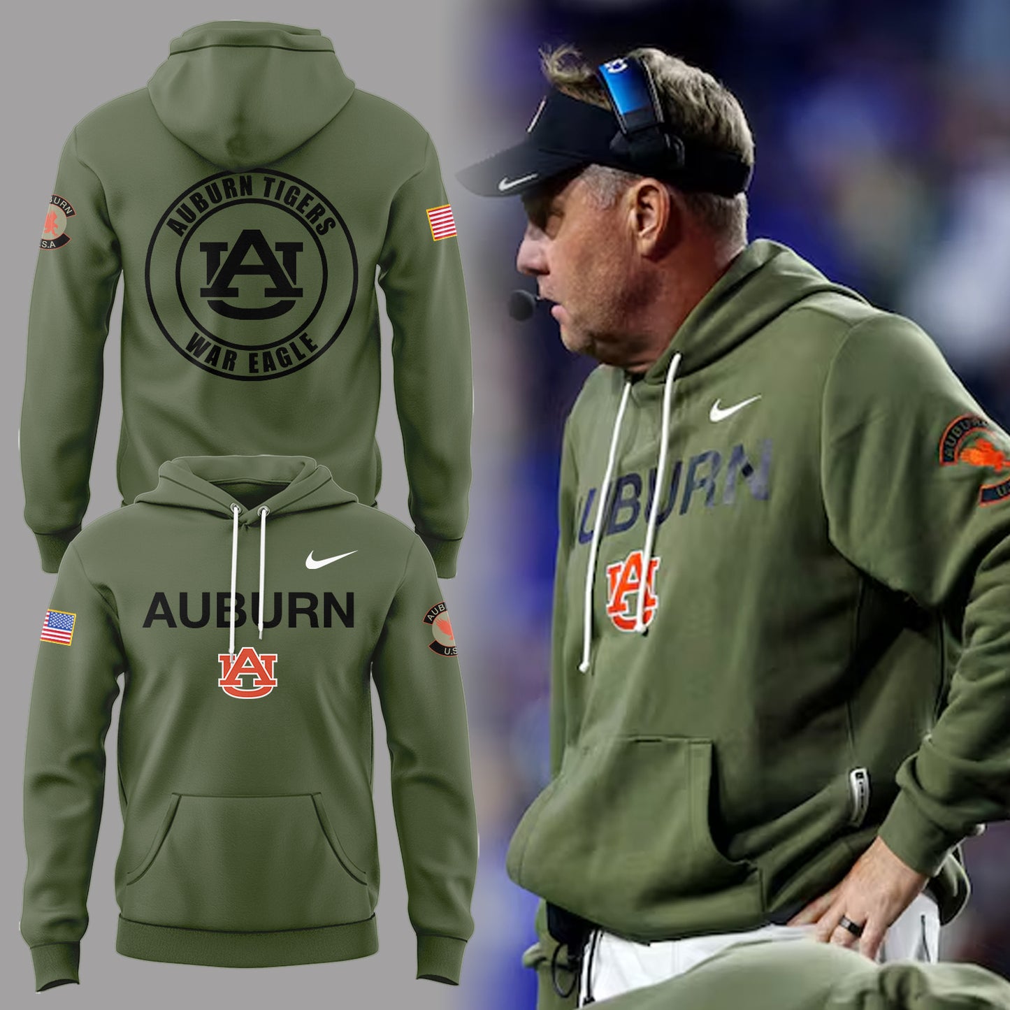 Limited Edition Auburn Veteran Hoodie
