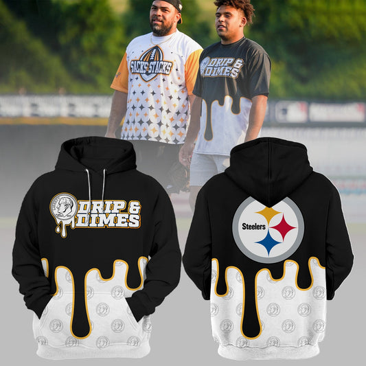 Pittsburgh Steelers NFL 2024 Drip&amp;Dimes Limited Hoodie-PU07182402