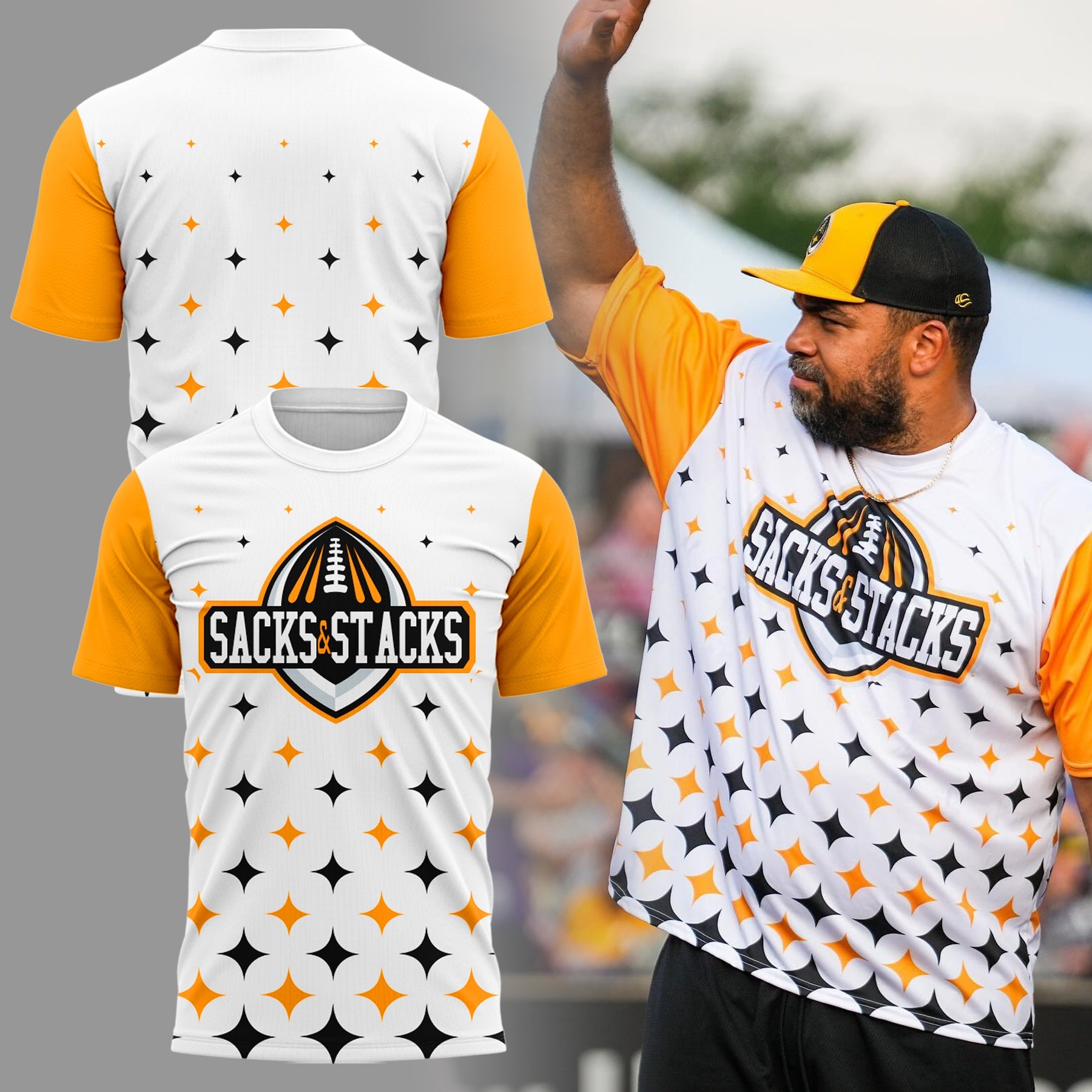 Pittsburgh Steelers NFL 2024 Sack&amp;Stack Limited T-Shirt-PU07182405