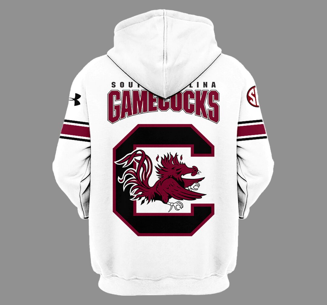 Limited Edition Gamecocks White Hoodie-PU072424500