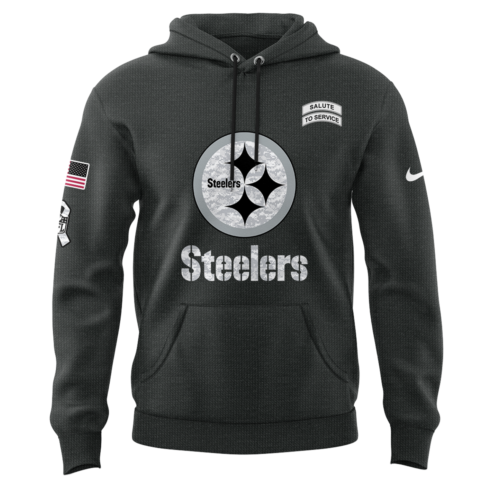 Pittsburgh Steelers Salute To Service Hoodie-PU1111241000