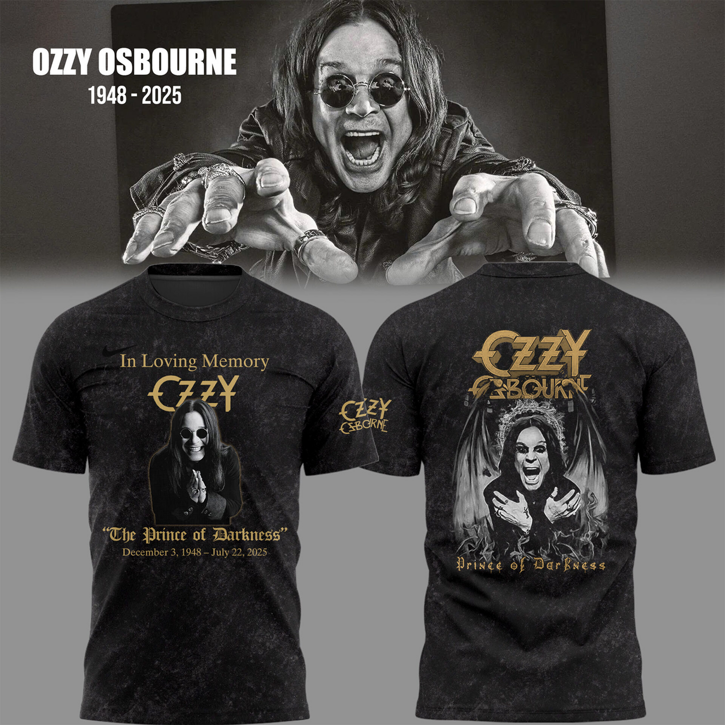 Thank You For The Memories - Ozzy Osbourne Forever T-Shirt