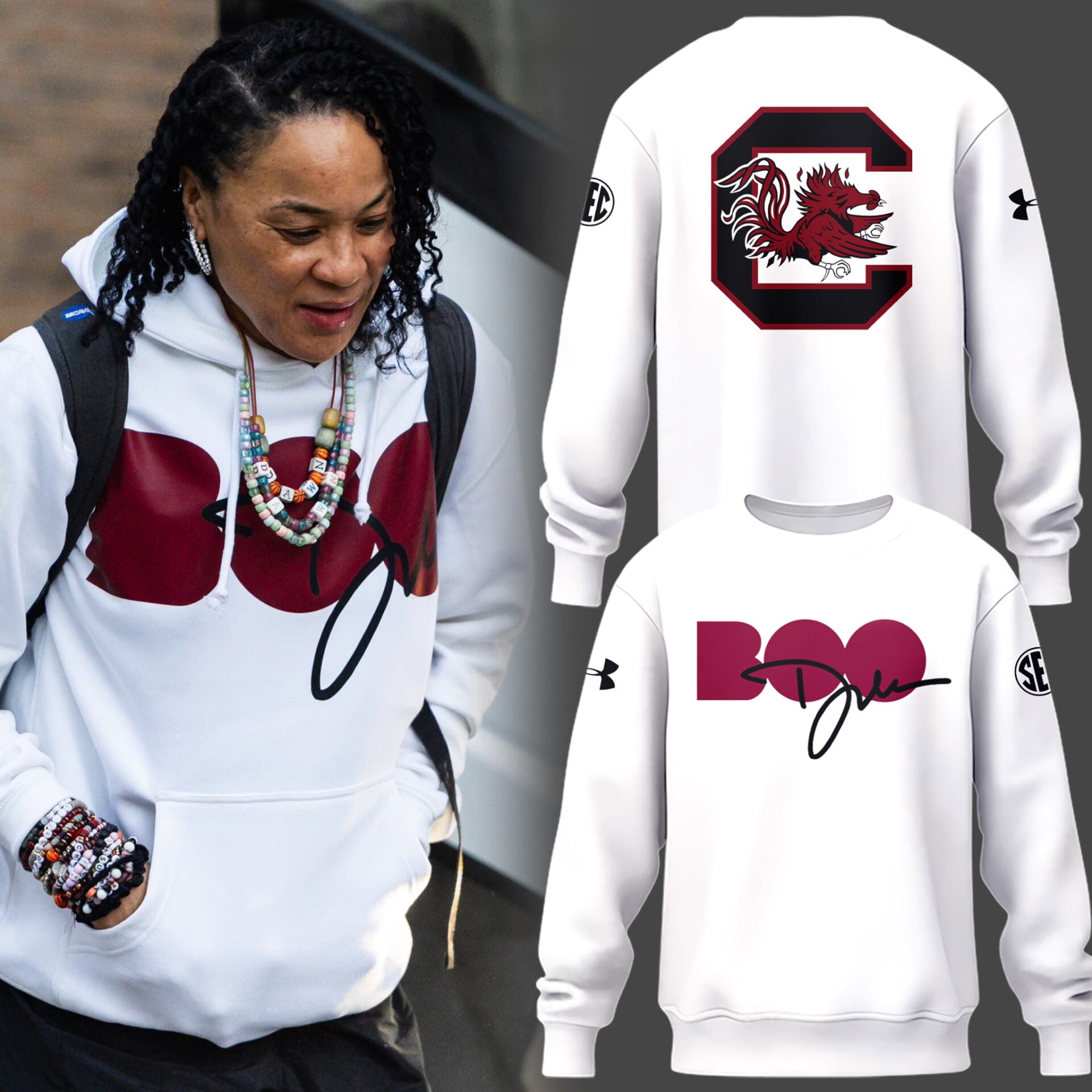 Limited Edition Dawn Staley BOO Sweatshirt-PU26021710