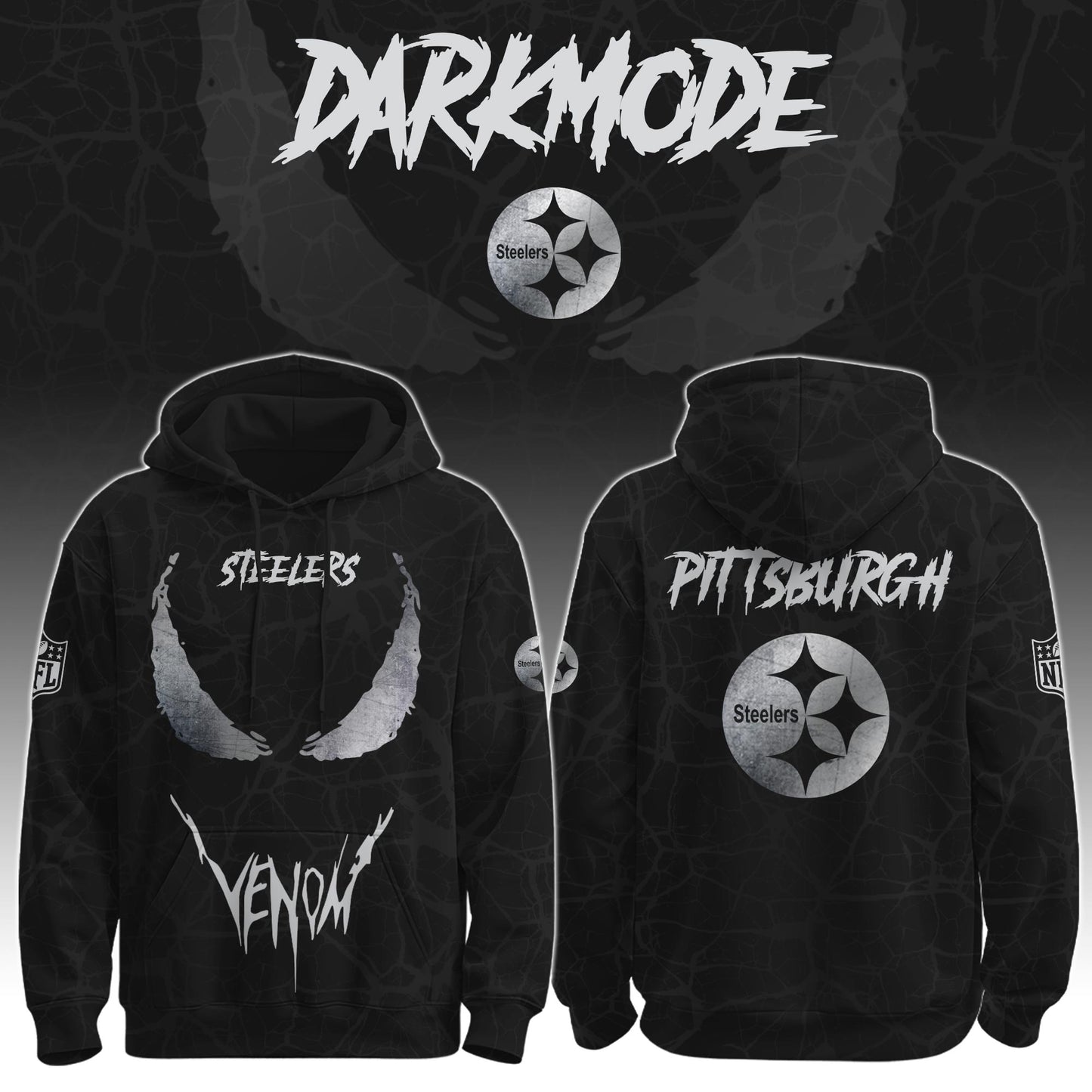 Steelers x Venom Darkness Hoodie