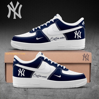 2025 Premium New York Yankees World Series Shoe - New York Yankees Custom Name For Fans Classic AF1