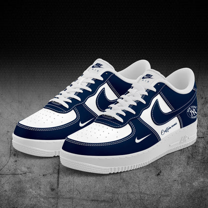 2025 Premium New York Yankees World Series Shoe - New York Yankees Custom Name For Fans Shoes - White & Navy Ver