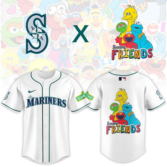.Seattle Mariners 2025 Sesame Street Night Limited Jersey