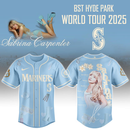 S Mariners x Sabrina Carpenter "Short n’ Sweet Tour" Jersey Editions Limited +Selling Out Fast