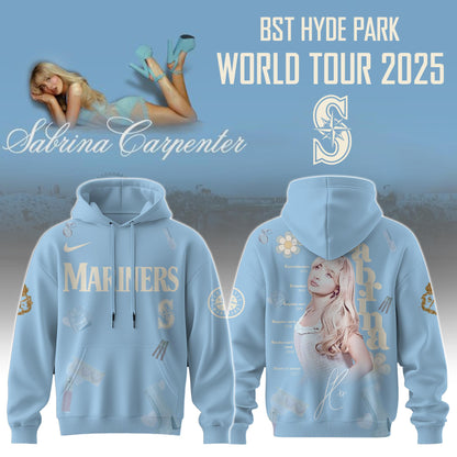 S Mariners x Sabrina Carpenter “Short n’ Sweet Tour” Hoodie Editions Limited +Selling Out Fast