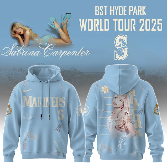 S Mariners x Sabrina Carpenter “Short n’ Sweet Tour” Hoodie Editions Limited +Selling Out Fast