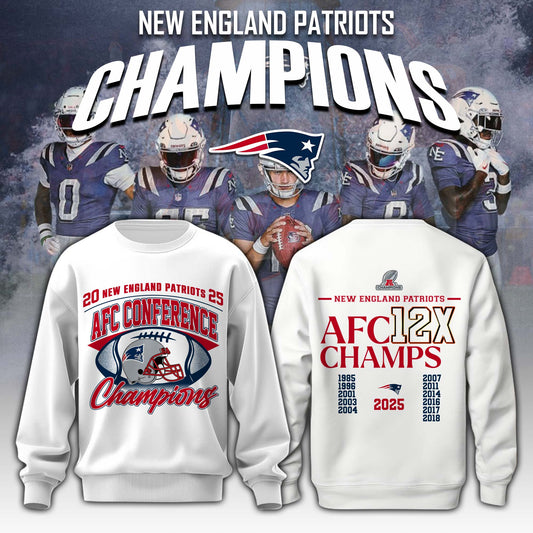 NEPatriots x 2025 AFC Conference Champions Sweatshirt V6