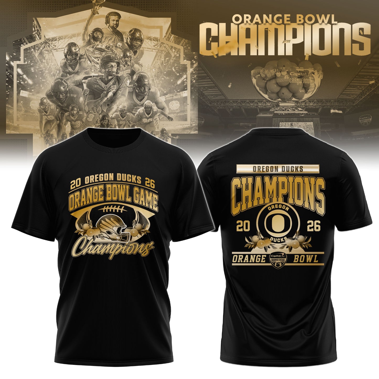 Oregon Ducks – Orange Bowl Champions T-shirt