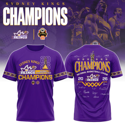 Sydney Kings 2026 NBL Championship Shirt Purple