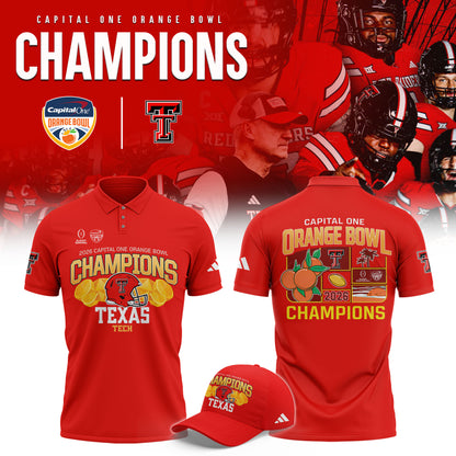 _Texas Tech 2026 Orange Bowl Champions Limited Polo Shirt