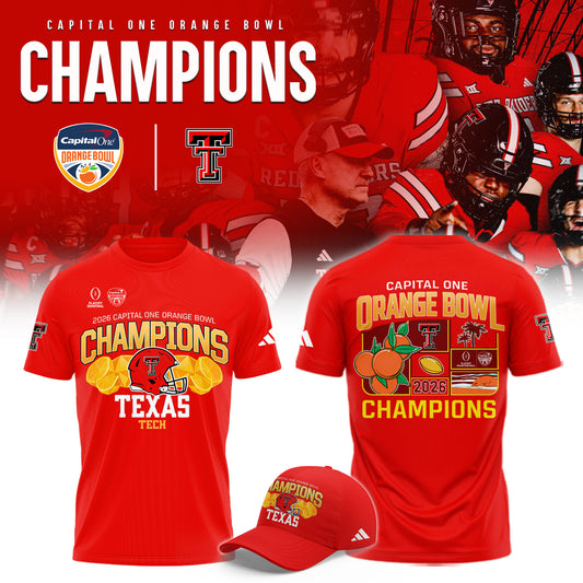 _Texas Tech 2026 Orange Bowl Champions Limited Shirt