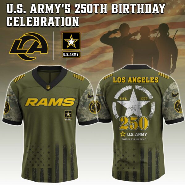 Los Angeles Rams x U.S. ARMY'S 250TH Birthday Special Edition Jersey - Tycheco