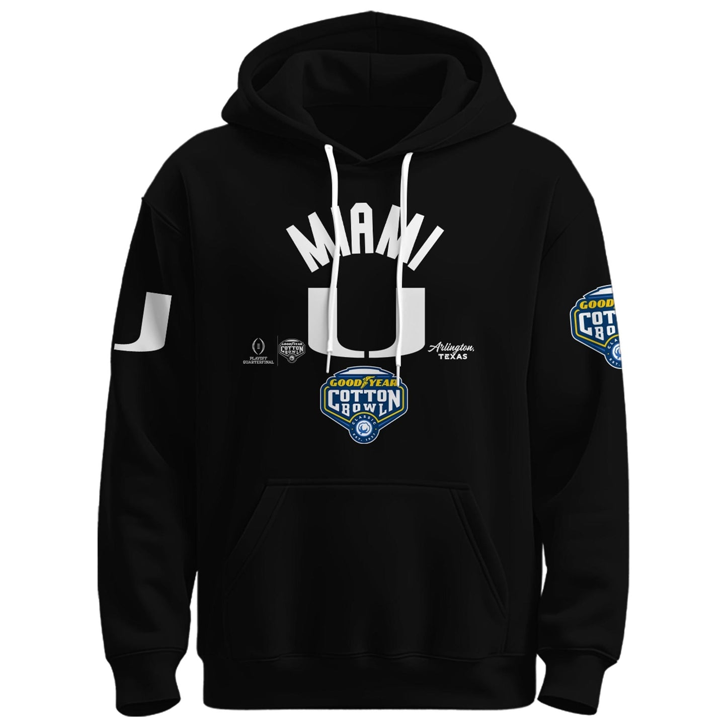 Miami Hurricanes Football Cotton Bowl Champions 2025 Combo Hoodie
