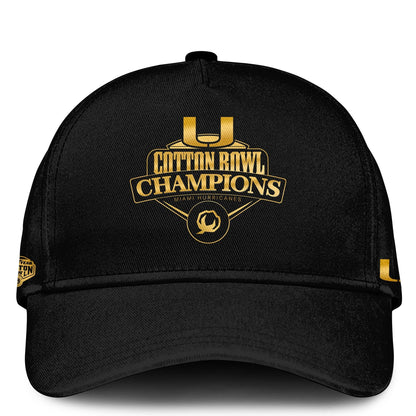 Miami Hurricanes Football Cotton Bowl Champions 2025 Combo Hoodie