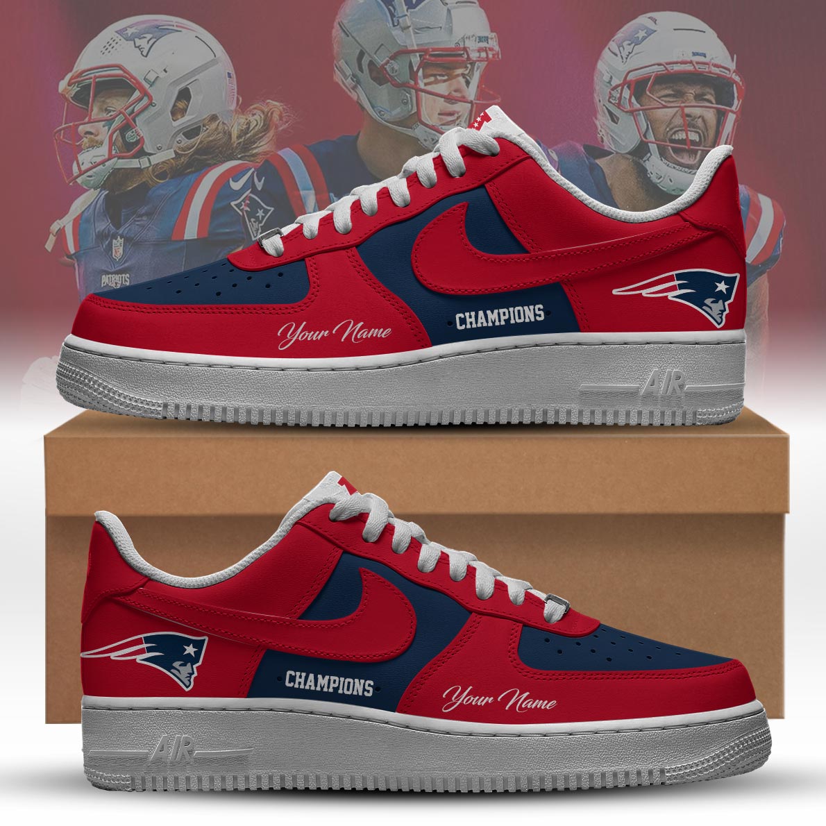 NEPatriots x 2025 AFC Conference Champions Air Force 1 V3