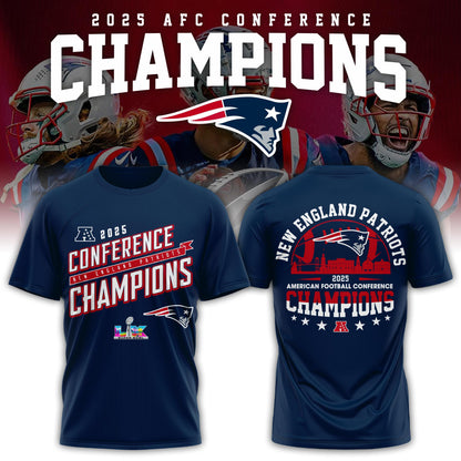 NEPatriots x 2025 AFC Conference Champions Tshirt V1