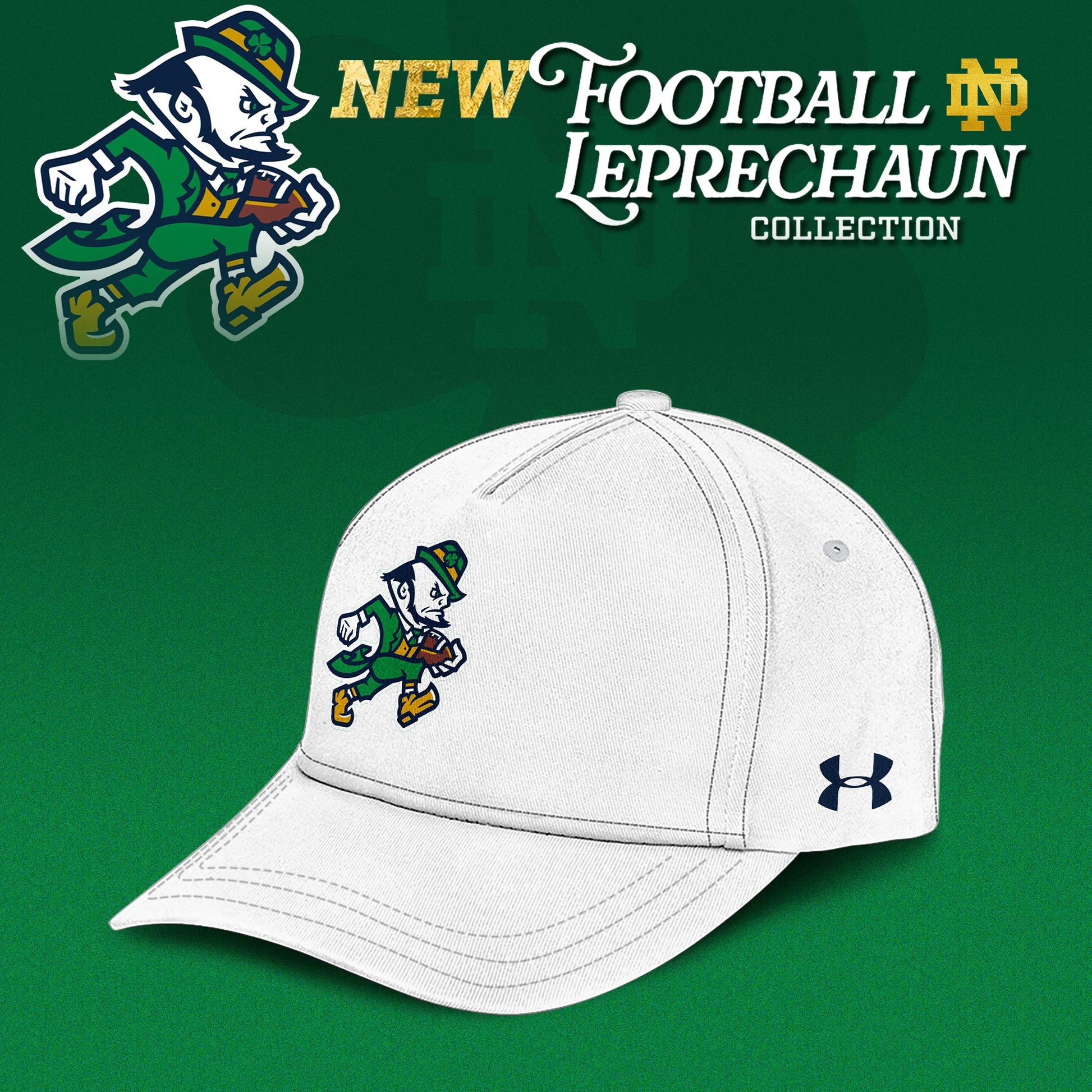 Notre Dame Fighting Irish Football Leprechaun Limited Editions 2025 Hoodie – White