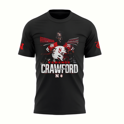 Exclusive Version Nebraska Football x Crawford T-Shirt 2025